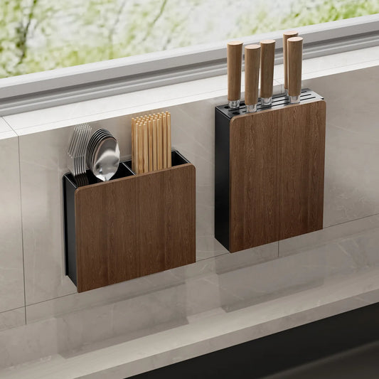 Purilite Select Walnut Kitchen Knife Holder