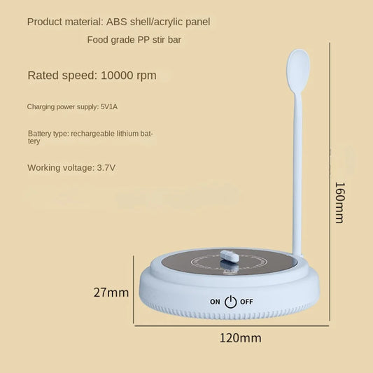 Purilite Select Automatic Mixing Cup Portable Electric Mixing Coffee Cup Water Cup Milk Cup USB Charging Magnetic Suspension Shaker Baby Items