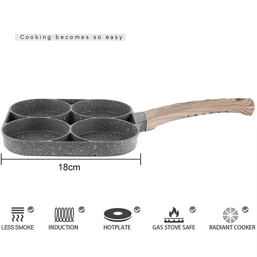 Purilite Select 4-Hole Nonstick Breakfast Frying Pan