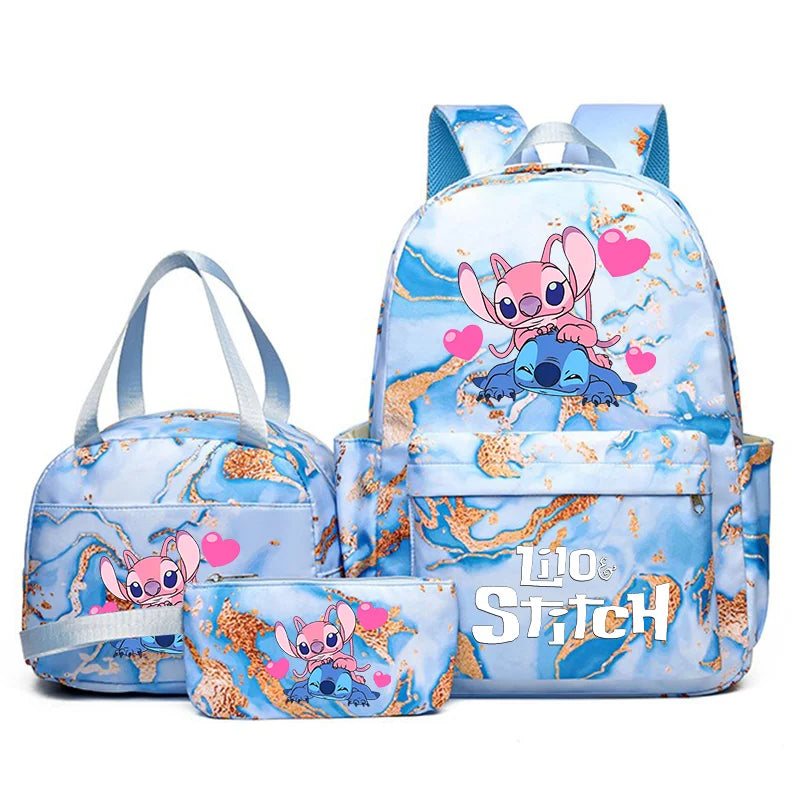 Purilite Select 3PCS Lilo & Stitch School Bag Set