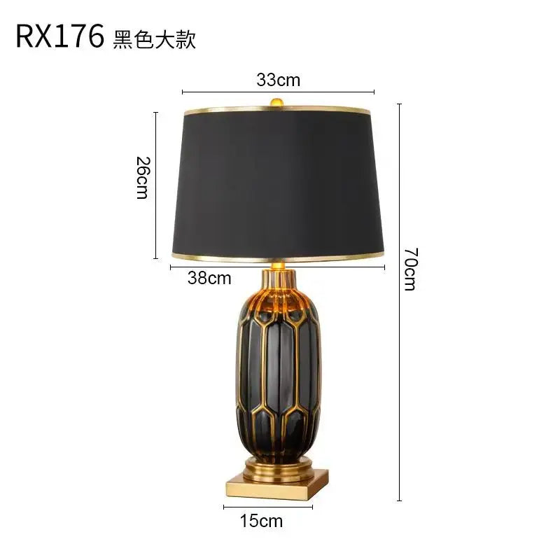 Purilite Select Black Ceramic Desk Lamp
