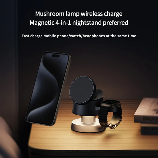 Purilite Select 4-in-1 Mushroom Lamp Wireless Charger