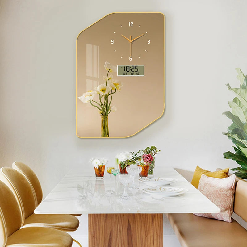 Purilite Select Large Size Aluminum Alloy Framed Artwork Wall Clock