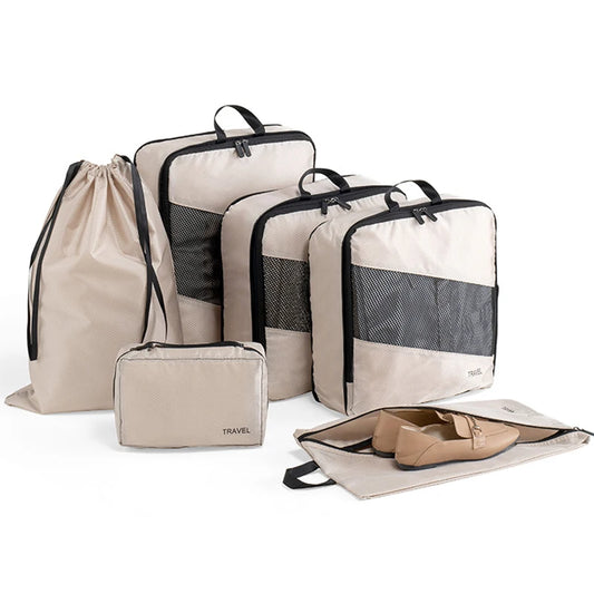 Purilite Select 6‑PCS Waterproof Compression Packing Cubes Set