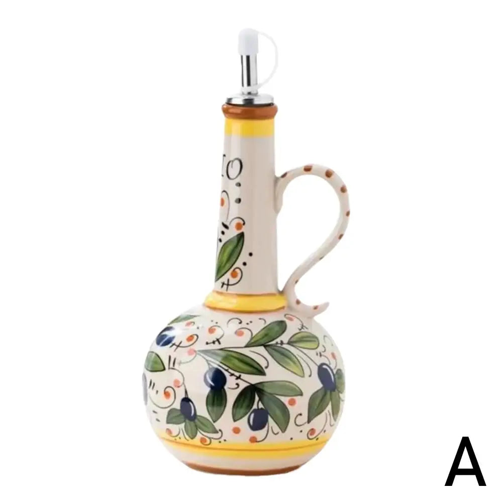 Purilite Select 500ml Embossed Ceramic Olive Oil Dispenser