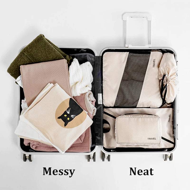 Purilite Select 6‑PCS Waterproof Compression Packing Cubes Set