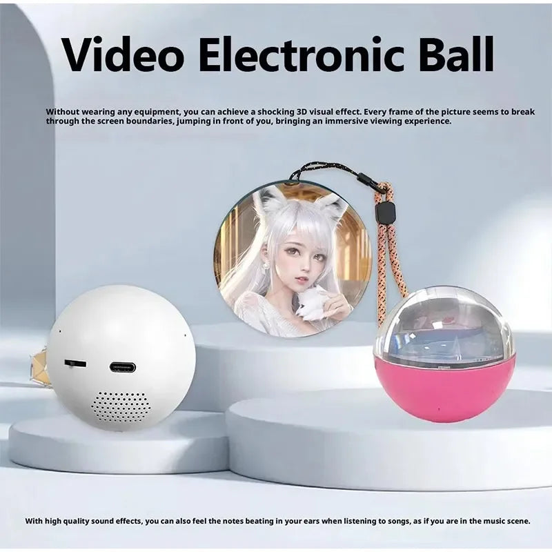 Purilite Select APP WiFi Upgraded 3D Crystal Video Ball – Customizable Audio-Visual Display Gift