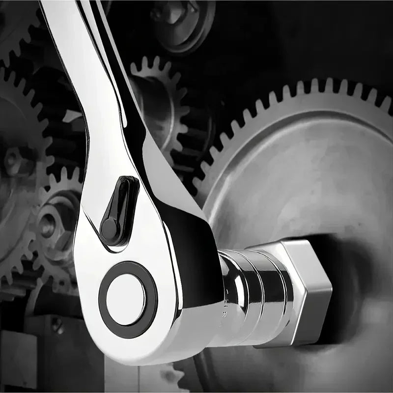 Purilite Select 1/4, 3/8, 1/2 Inch Drive Stubby Ratchet Set