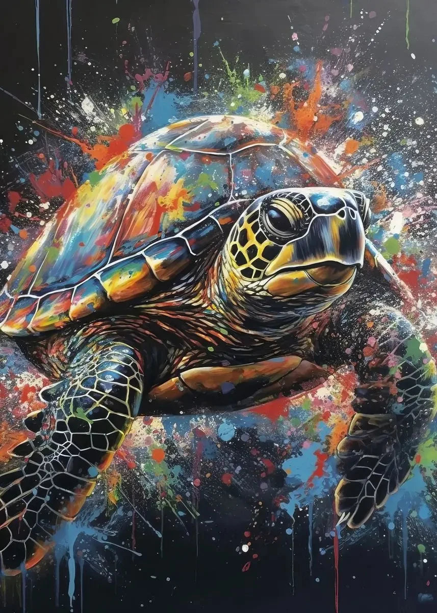 Purilite Select Lion & Tiger Animal Portrait Poster