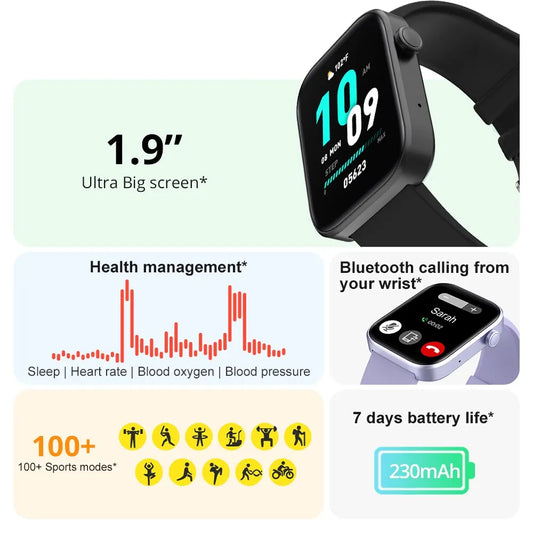 Purilite Select P71 Voice Calling Smartwatch