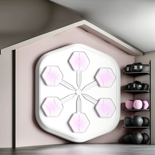 Purilite Select | Rhythmic Boxing Trainer Wall Mounted | Music Reaction Boxing Machine | Home Fitness Training Equipment