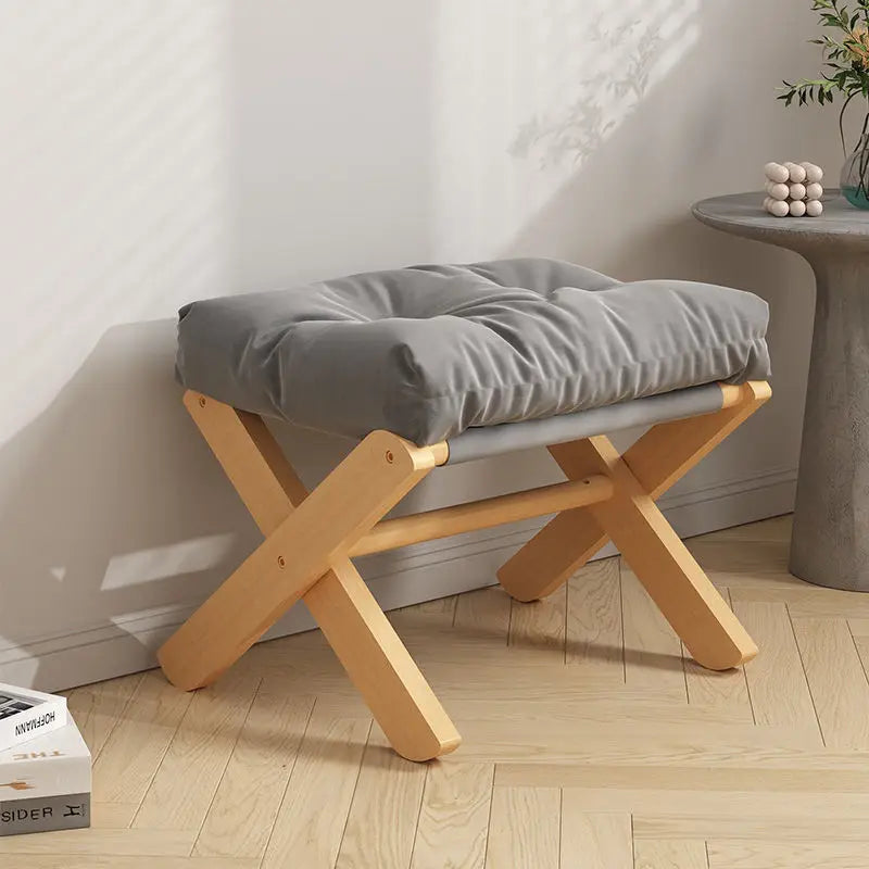 Purilite Select Wooden Footstool for Living Room