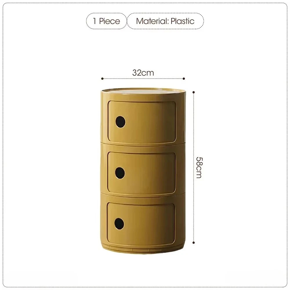 Purilite Select Nordic Net Red Bedside Cabinet