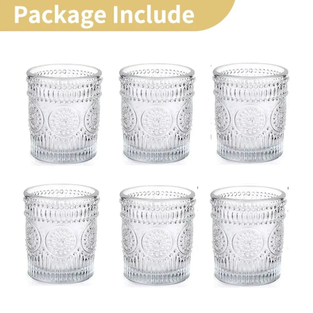 Purilite Select 6/12Pcs Votive Glass Candle Holders