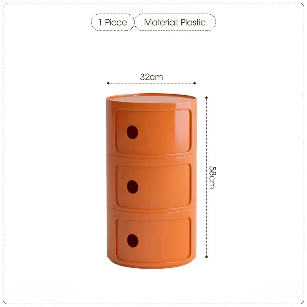 Purilite Select Nordic Net Red Bedside Cabinet