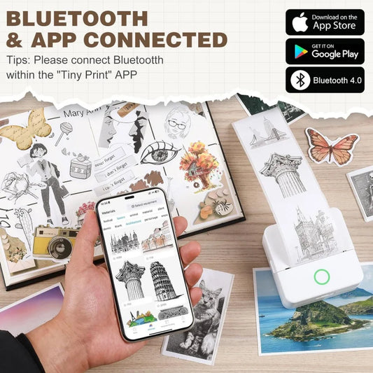 Purilite Select X6 Mini HD Portable Sticker Label Printer