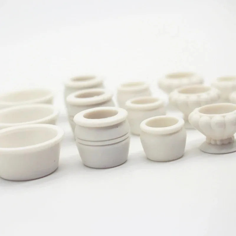 Purilite Select 5Pcs Mini Dollhouse Flowerpots