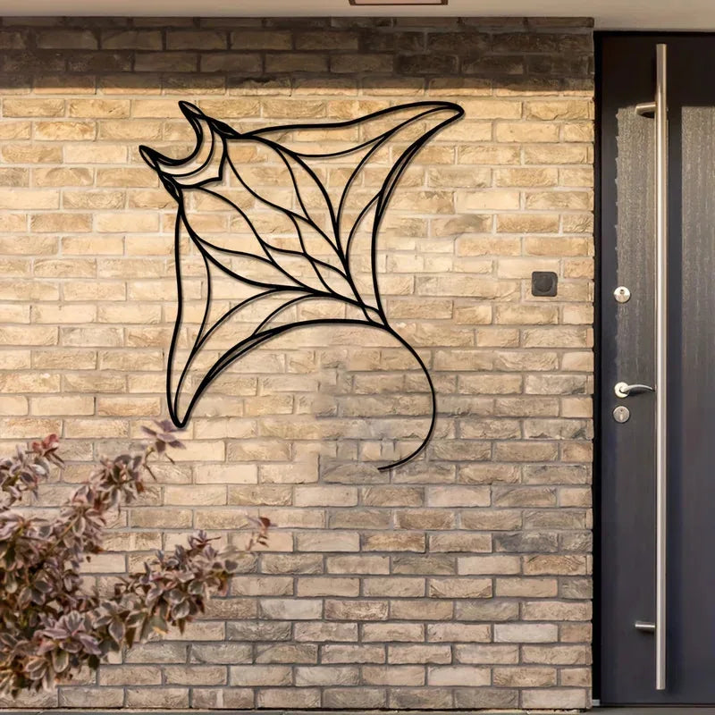 Purilite Select Manta Ray Metal Wall Art