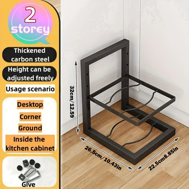 Purilite Select Adjustable Pot Rack Organizer