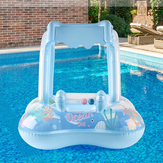 Purilite Select: Baby & toddler pool float with canopy