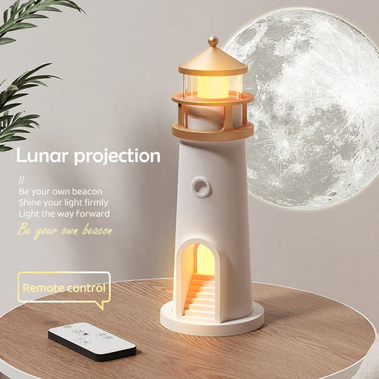 Purilite Select Moon Projection Lighthouse Night Light
