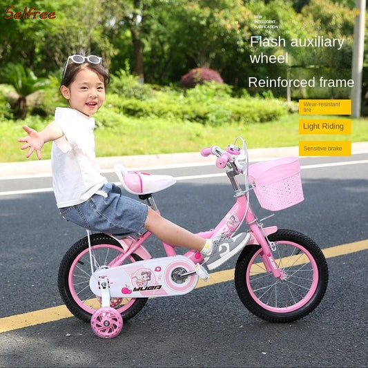 Selfree Children's Bicycles For Baby Aged 3-6 To 8 To 12 Baby Bicycles With Auxiliary Wheels M L Children's Lightweight Bicycles