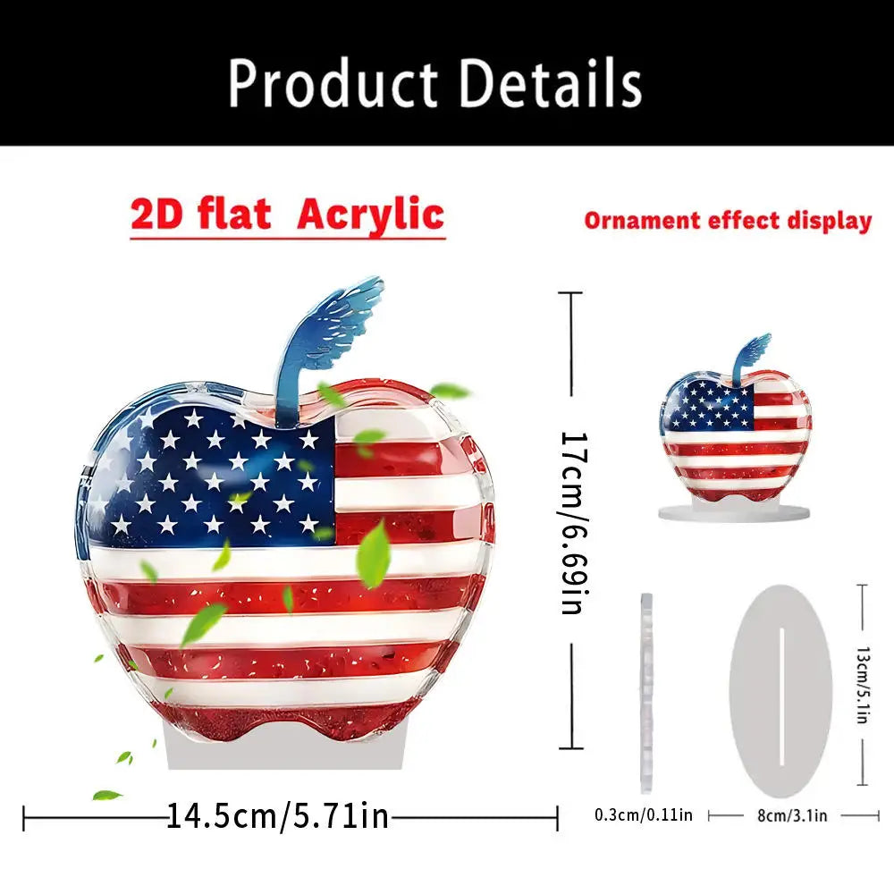 Purilite Select Clear Crystal Apple Figurine