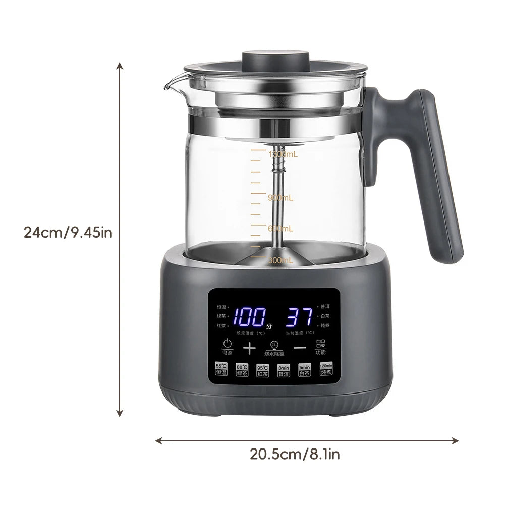 Purilite Select 1300ml Steam Spray Electric Tea Kettle | Baby Constant Temperature Milk Regulator | 72H Thermostatic Digital Kettle AU Plug