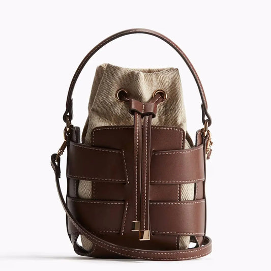 Purilite Select Hollow Out Crossbody Bucket Bag