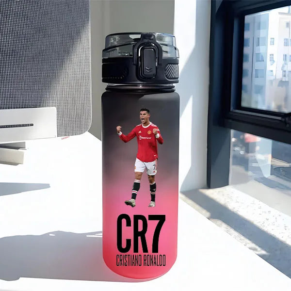 Purilite Select CR7 Football Star Straw Water Bottle