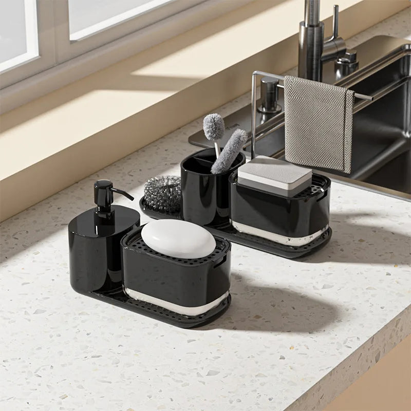 Purilite Select 2-in-1 Kitchen Dish Soap Dispenser with Sponge Holder