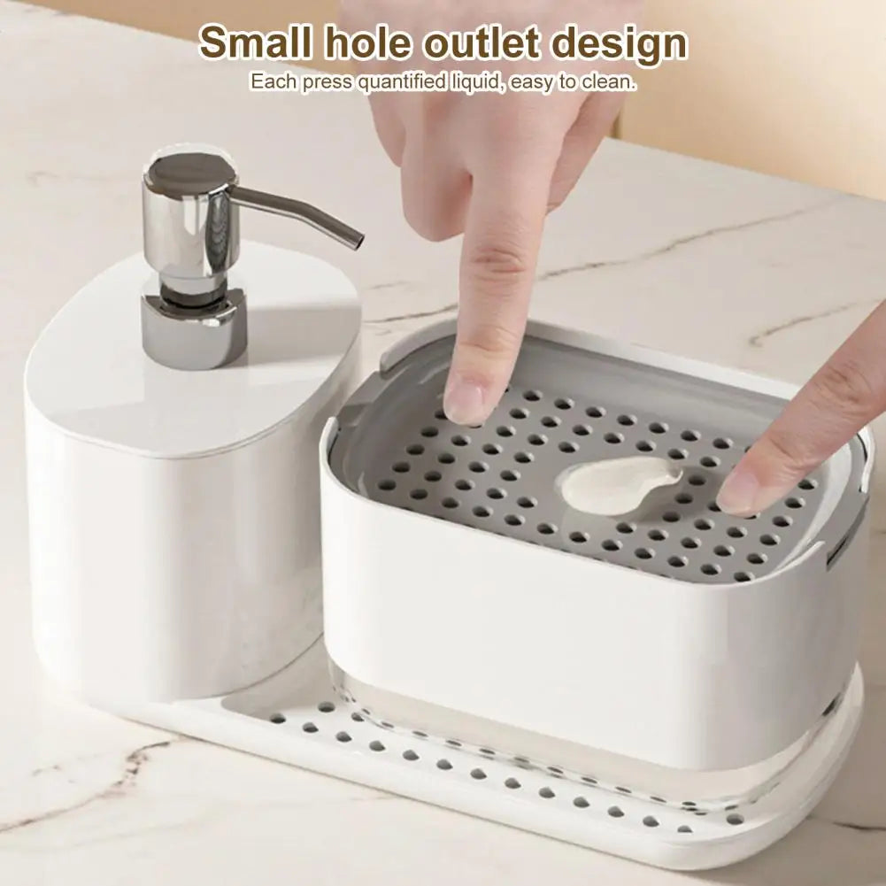 Purilite Select 2-in-1 Kitchen Dish Soap Dispenser with Sponge Holder