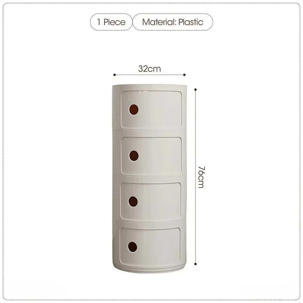 Purilite Select Nordic Net Red Bedside Cabinet