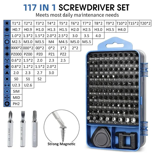 Purilite Select 115/117-in-1 Precision Screwdriver Set