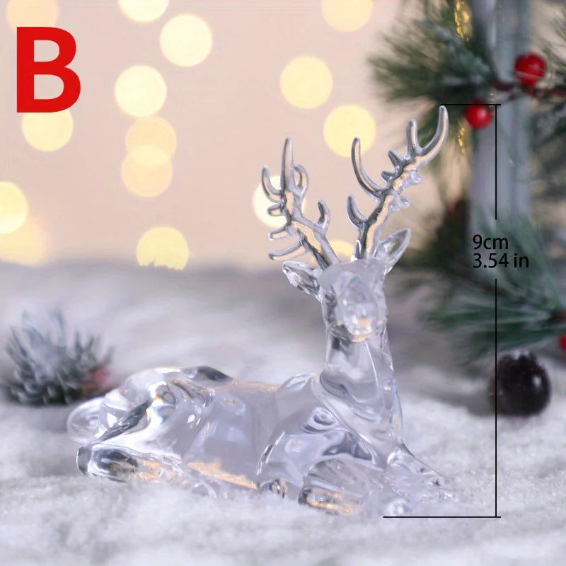 Purilite Select Plastic Crystal Deer Figurines