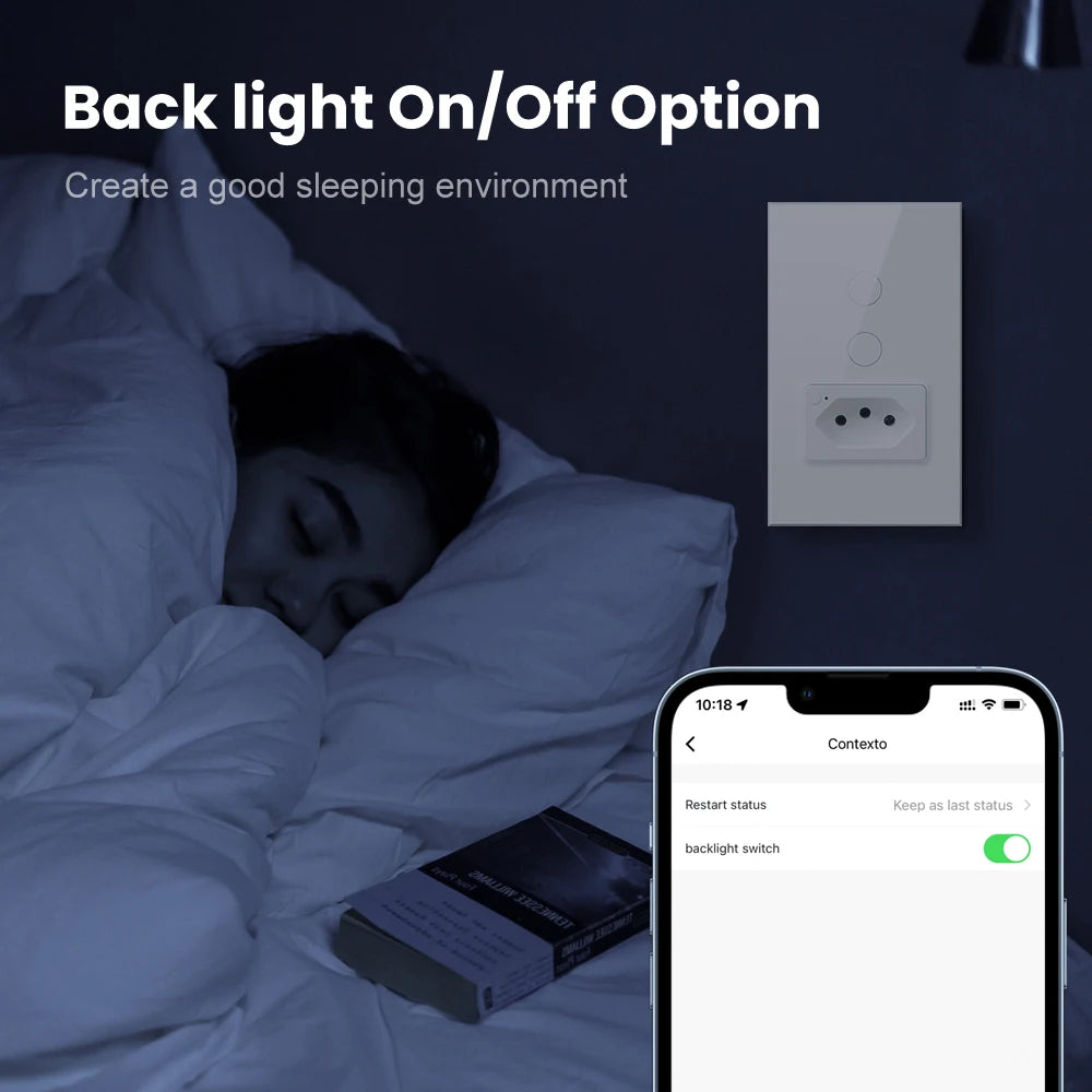 Purilite Select Smart Light Switch; 20A Wall Socket