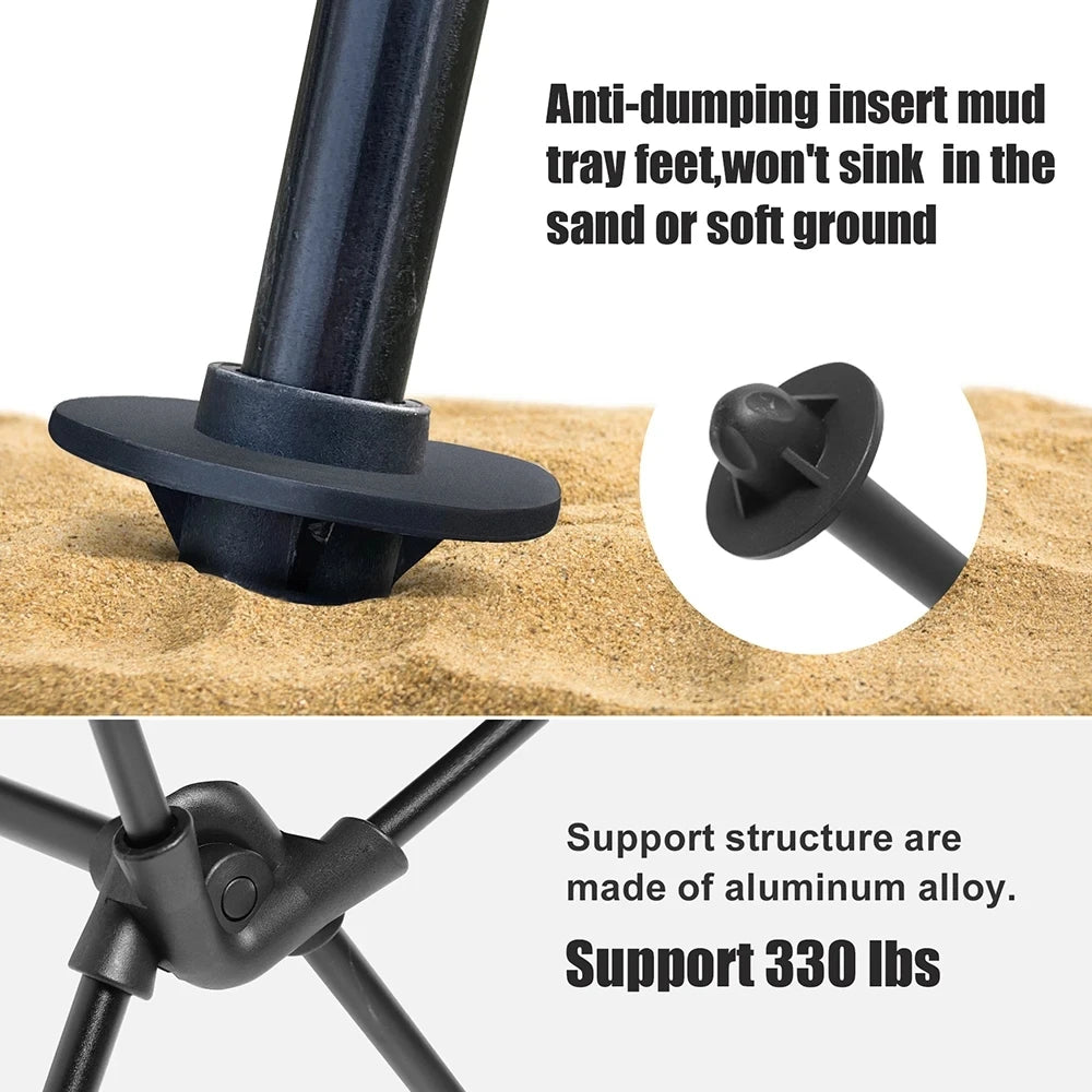 Purilite Select Portable Folding Camping Chair with Headrest