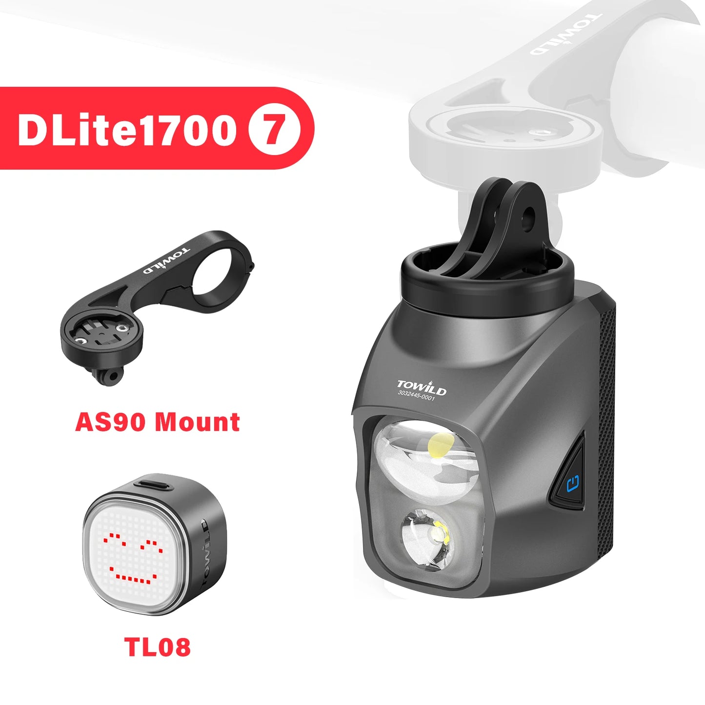 Purilite Select DL1200S/DL1700 Bicycle Light With Cut-Off Line Beam
