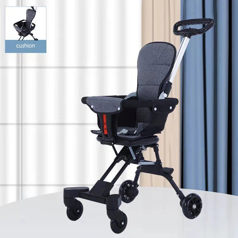 Purilite Select: baby stroller lightweight four-wheel portable travel trolley