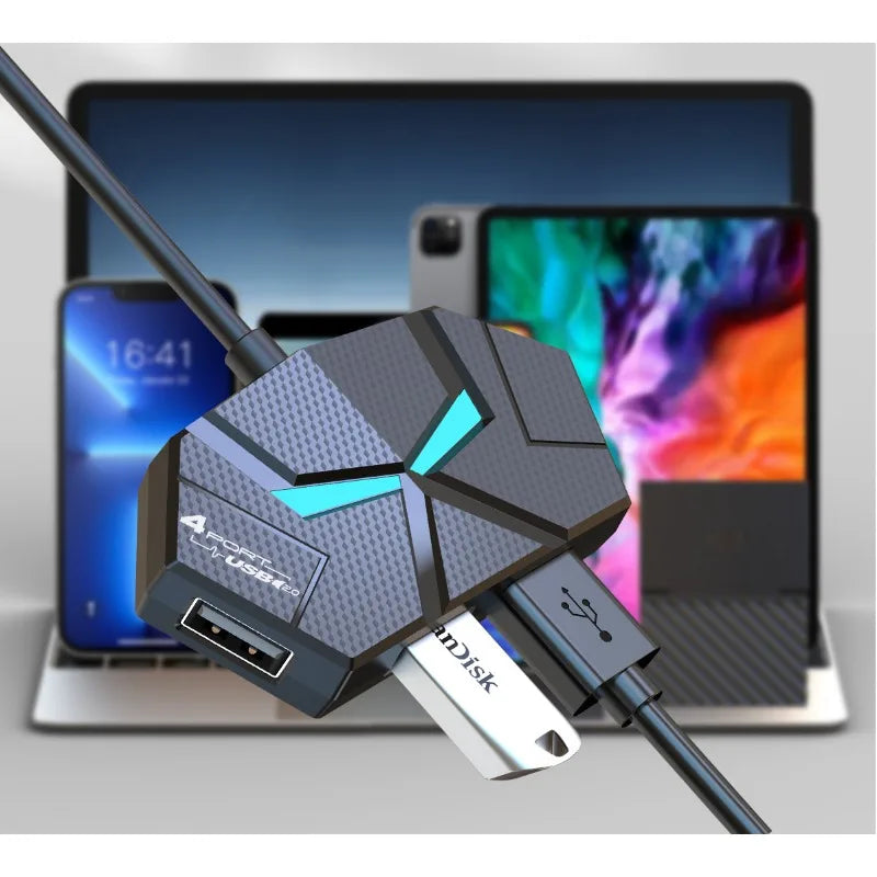 Purilite Select 0.6CM/1.2M 7-Port USB2.0 Hub