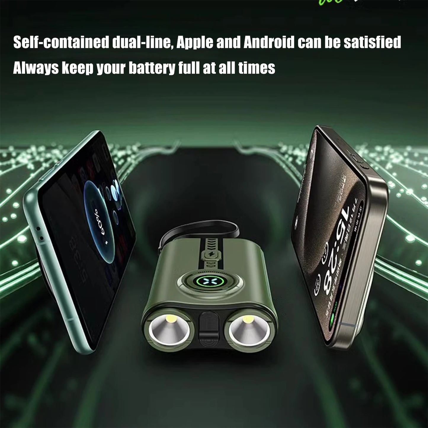 Purilite Select Outdoor Portable Power Bank Flashlight 2-in-1
