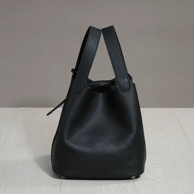 Purilite Select Cowhide Bucket Lunch Bag