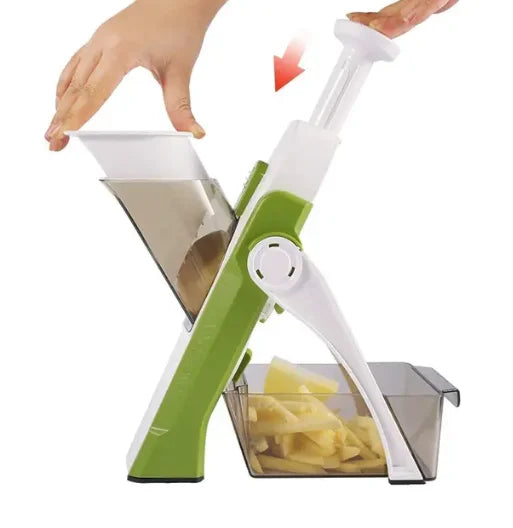 Purilite Select 5-in-1 Multifunction Vegetable Cutter Grater Slicer and Dicer Kitchen Food Preparation Tool