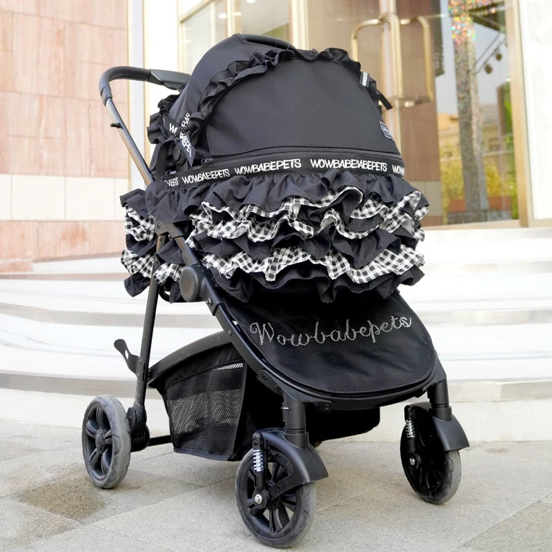 Purilite Select Black Lattice Foldable Pet Basket