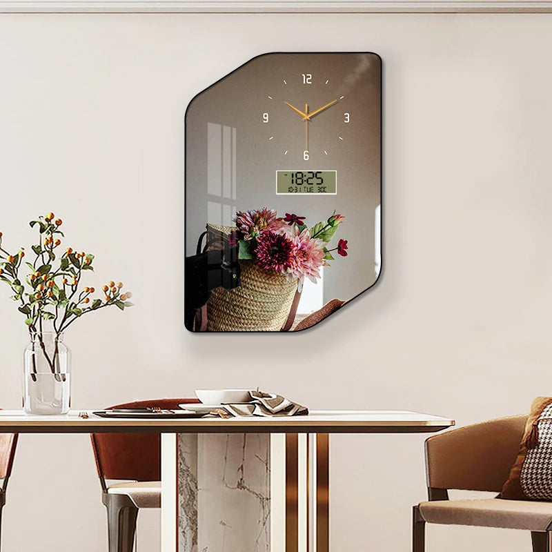 Purilite Select Large Size Aluminum Alloy Framed Artwork Wall Clock