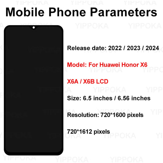 Purilite Select OEM For Huawei Honor X6 / X6A / X6B LCD Display