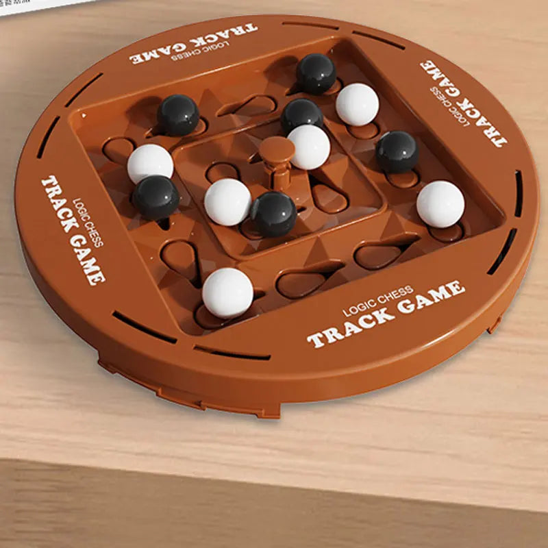 Purilite Select Dual Player Track Rotating Logic Chess Game – Four-in-a-Row Strategy Board Educational Tabletop Toy