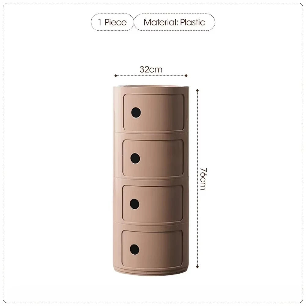 Purilite Select Nordic Net Red Bedside Cabinet