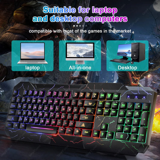 Purilite Select Ergonomic Gaming Keyboard & Mouse Set