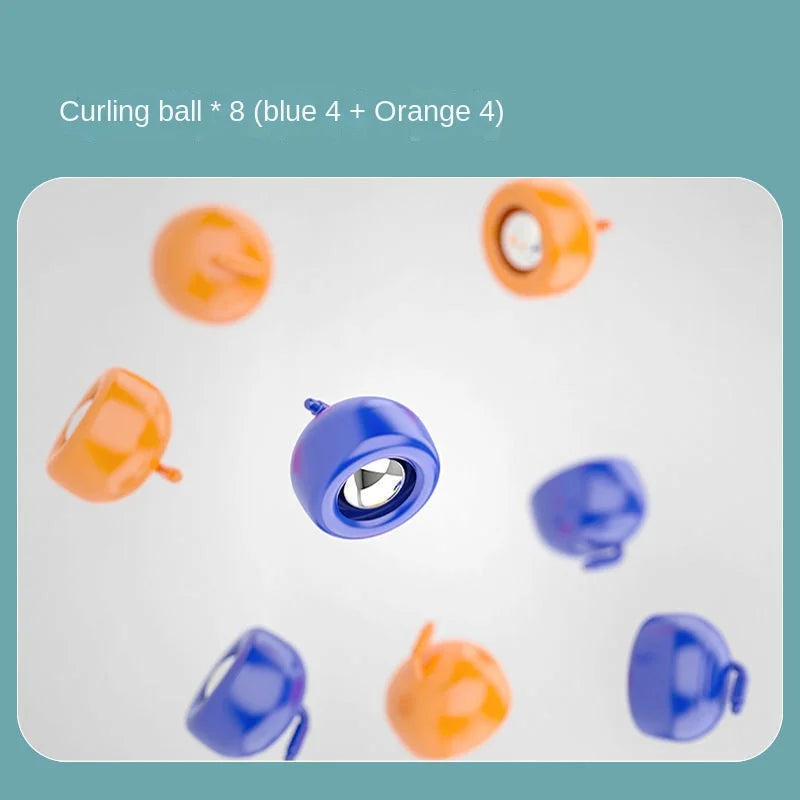 Purilite Select Tabletop Curling Game | Family Board Game | Interactive Shuffleboard Toy | Educational Fun Game